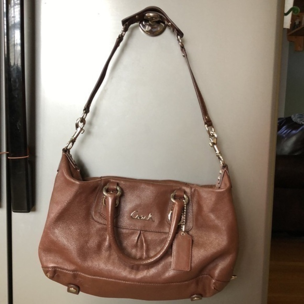 Coach 2 in one purse handbag brown